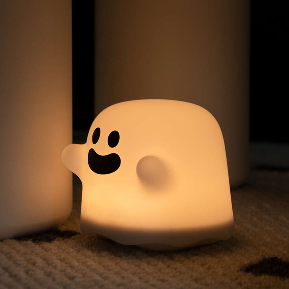 Nieuwe LED-nachtverlichting voor kinderen Slaapkamer Leuke Boo Ghost Siliconen Lamp Aanraaksensor Dimbaar Kind Vakantiecadeau Oplaadbaar