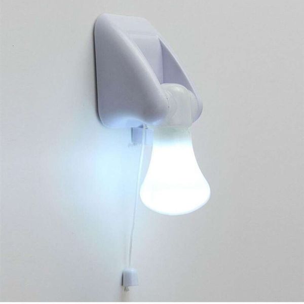 Nouveau LED cordon de traction mur veilleuses armoire placard lampe de Table ampoule auto-adhésive pour maison toilette chambre éclairage à piles