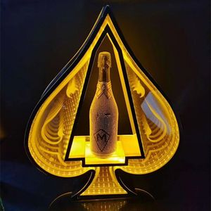 Nouveau LED Rechargeable Ace of Spade Bouteille Présentateur Champagne Affichage Bar Vitrine pour Night Club Party Lounge Disco Décoration