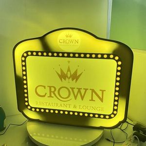 Nuevo LED recargable personalizado salón Bar botella de vino presentador fiesta noche Club marquesina caja iluminada tablero de letras intercambiable bb0325