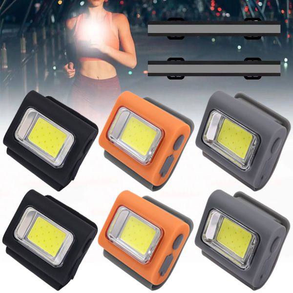 Nouvelle LED Running Light Light Outdoor Sackepack Safety Silicone Clip Mode Walking Lampal pour la nuit Portable Magnétique Portable Lumière