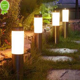 Nieuwe LED Solar Garden Light RVS Waterdichte ondergrondse tuinlamp voor landschap Patio Yard Decoration Outdoor Lighting