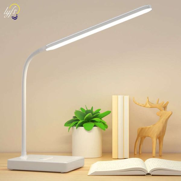 Lampe de bureau LED à gradation tactile, chargement USB, Protection des yeux, lampe de Table, apprentissage, chambre à coucher, salon, éclairage de livre, nouvelle collection