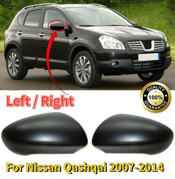 Nuevo reemplazo de la cubierta del espejo izquierdo/derecho para Nissan Qashqai J10 2007-2014 cubierta del espejo retrovisor de puerta lateral accesorios del coche