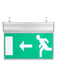 Nieuw leftRightEXIT Acryl LED Nooduitgang Verlichting Teken Veiligheid Evacuatie Indicatielampje 110220V Hangende Led Exit9611478