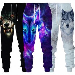 Lg Pantalons Hommes Wolf Graphic Pantalons de survêtement 3D Imprimer Casual Sportwear Joggers Y2k Hommes en plein air mâle Hip Hop Pantalon respirant S10Z #