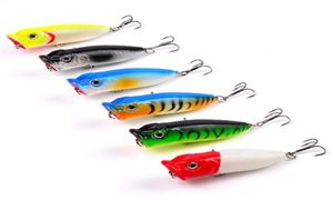 Nouveau motif de poisson réaliste ABS Plastic artificiel Popper Lure 7cm 11 36G Top Eau Freshater Popper Fisher Bait229C1184294
