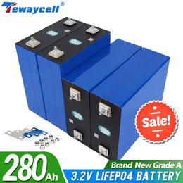 Nouveau Lifepo4 3.2V 280Ah Grade A 12V 24V 48V batterie bricolage RV cellule et système de stockage d'énergie solaire bateau chariot de Golf EV chariot élévateur