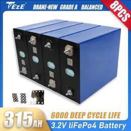 Nouveau Lifepo4 3.2V 315Ah Grade A 12V 24V Batterie Pack DIY RV Cellule et Système de Stockage d'Énergie Solaire Bateau Golf Cart EV Eu Tax Free