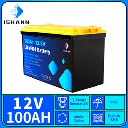 Nieuwe LifePo4-batterij 12V 24V 50AH 100AH ​​200AH Lithium Iron Phosphate Pack Ingebouwde BMS voor golfkar Kid Scooters Boat Motorcel