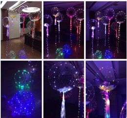 Nouveaux jouets volants lumineux LED guirlandes lumineuses clignotant éclairage ballon vague boule 18 pouces ballons à l'hélium noël Halloween décoration jouets