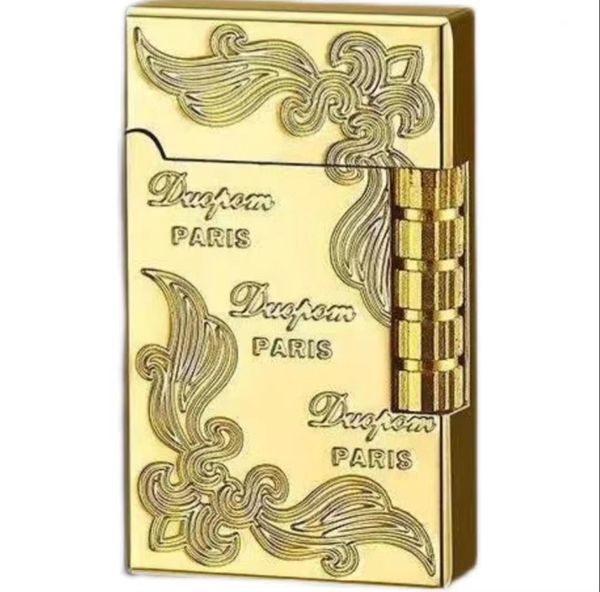 Nouveau briquet cigarette accessoires mode nouvelle barre d'or torche forme briquet à gaz butane meule métal briquet mode haut de gamme briquet cadeaux liberté