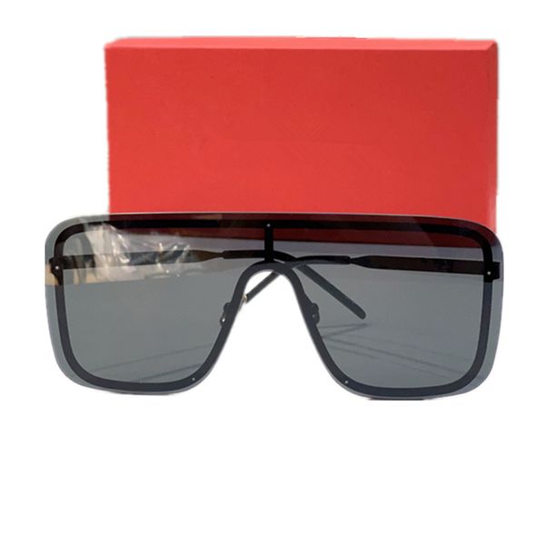 Nuevas gafas de sol polarizadas cuadradas grandes y livianas UV400 unisex 03s64fashion hipster de gran tamaño sin montura de metal Gafas de sol de una sola pieza gafas de conducción fullset des case