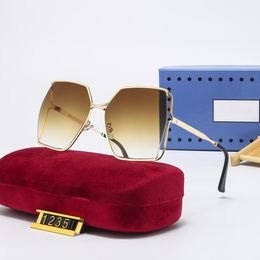 Nieuwe verhoogde editie mode zonnebril mannen vrouwen metalen vintage zonnebril stijl vierkante frameloze uv 400 lens originele doos en case