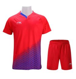 Nieuwe voering Ma Long China Tafeltennis Sets mannen Game Pingpong Shirt Badminton Chinese Dragon Shirts Shorts Women7139846