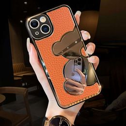 Nuevo Bear Apple 14 Phone Mirror iPhone 13 Protective 12 Premax Leather Case 11