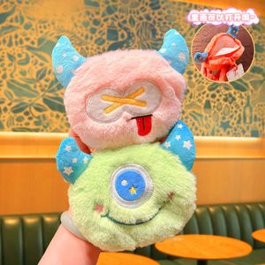 Nieuwe kleine monster handheld tas hanger sleutelhanger pluche poppen sleutelhanger hangende auto sieraden schattige pop kinderen cadeau groothandel gratis gratis verzending dhl/ups