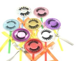 Nouveaux cils de lollipop faux cils de vison 3D faux cils de cils 3d massons épais faux faux cils maquilleur4150436