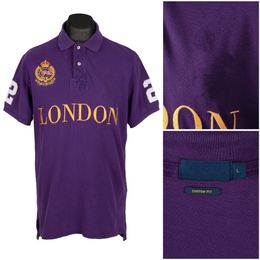 new LONDON City Edition Polo manica corta di alta qualità 100% cotone tecnologia di ricamo da uomo moda casual t-shirt S-5XL