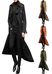 Nieuwe lange jas Men Spring herfst Heren Trench Casual Trench Coat Men Losse Britse stijl Men039S Overjat Streetwear261A8663331