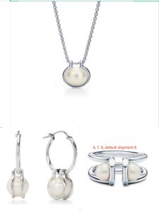 nieuwe lange Parel dubbellaags 925 zilveren kralen kettingen ketting voor vrouwen tiener meisjes trendy set ketting armband fashion Party Moeder Engagement Sieraden geschenken dames