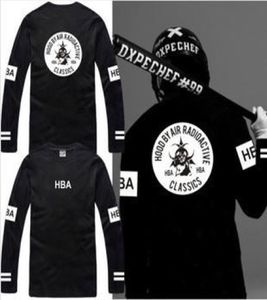 Nouveau t-shirt à manches longues capuche par Air radioactif HBA t-shirt Hba classiques t-shirt 6 couleurs 100 coton 9429652