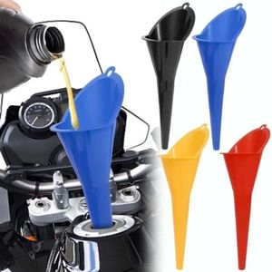 Entonnoir anti-éclaboussures à longue tige, pour voiture, moto, moteur à essence, outils de ravitaillement en huile, entonnoir en plastique, accessoires automobiles