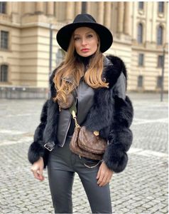 new look fox fur Chaquetas mujer abrigo negro Oversized Faux Jacket abrigo de lana diseñador mujer invierno cálido 4xl 3xl 2xl xl l chaquetas de cuero regalo para ella