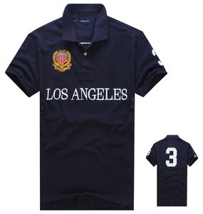 Nouveau LOS ANGELES City Edition Polos à manches courtes de haute qualité 100% coton Technologie de broderie pour hommes T-shirt décontracté à la mode S-5XL