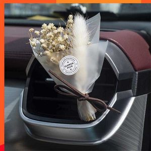 Nouveau décor à la maison adorable améliorer l'air dans la voiture fleur artificielle purifier les gaz nocifs fleurs artificielles désodorisant de sortie d'air de voiture