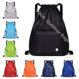 Nouveau LL couleur unie concepteur sac de yoga décontracté simple sac de sport portable fitness en plein air grande capacité sac de basket-ball sacs