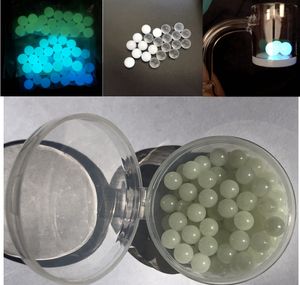 Nouvelle perle de terp de quartz lumineuse avec insert coloré de 8mm, boule de perles de terp en verre transparent pour clou de banger à quartz L XL XXL