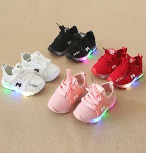 Nuevos zapatos luminosos, zapatos deportivos para niños y niñas, luces LED para bebés, zapatillas de deporte de moda, zapatos deportivos para niños pequeños SSH19054 H08283178475