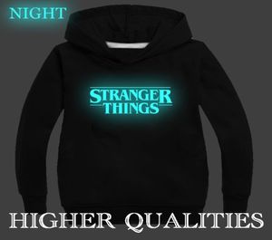 Nieuwe Lichtgevende Stranger Dingen Katoen Dikke Hoodies Jongens Meisjes Peuter Sweatshirts Kleding Kinderen Winter Casual Mode Hoge Qul 25852435