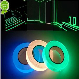 Glow-in-the-dark wandsticker Tape Glow-in-the-Dark Tape Groene waarschuwing Vloer Licht Opberg Trap Anti-slip Sticker Reflecterende fluorescentie