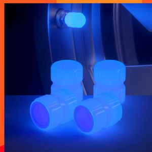 Nouveau bouchon de valve de pneu lumineux bouchons de roue de voiture fluorescent anti-poussière décoratif pneu jante tige couvre pour accessoires de vélo de moto