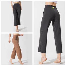 Nouveau LUWomen arrivée Yoga pantalon à jambes larges sport pantalon ample dames pantalon de gymnastique décontracté avec poche dhgate