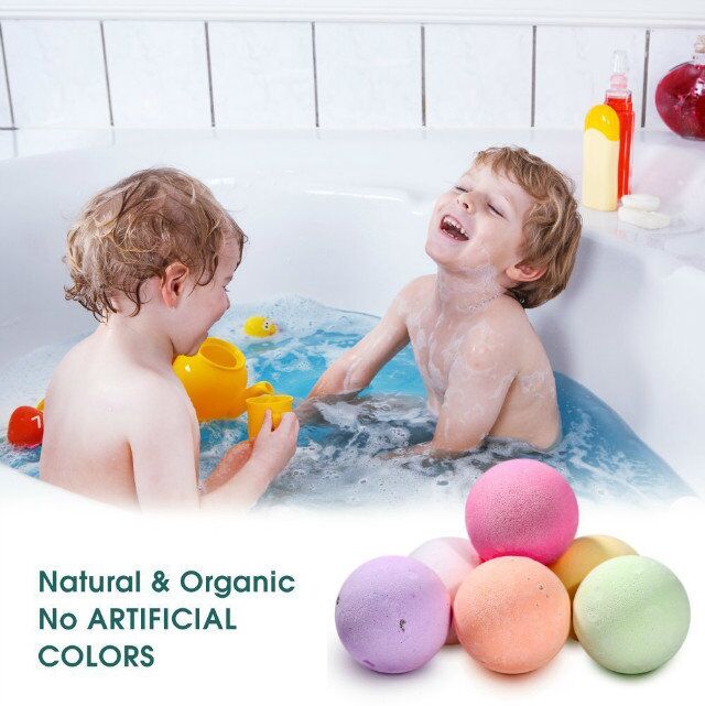 NEW Luxurious SPA! Natural Bubble Bath Bomb Salt Ball mixed colors healthy product with essential oil DHL shipping