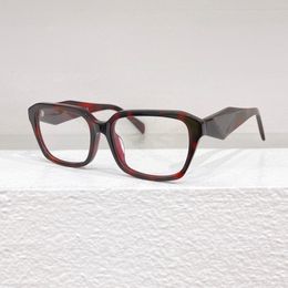 Nueva marca de lujo, gafas con montura cuadrada acética, gafas ópticas para hombre, gafas de lectura, moda para mujer, gafas PR14ZV hechas a mano puras personalizadas