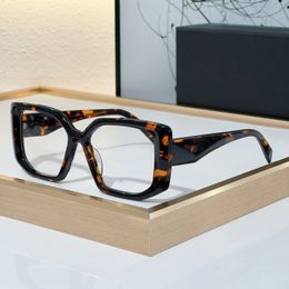 Nieuw luxemerk Azijn vierkant frame glazen Optische bril Menglazen leesbril Damesmode Gepersonaliseerde pure handgemaakte PR14ZV -bril