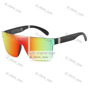 Nieuw luxemerk gespiegelde hittegolf gepolariseerde lens zonnebrillen heren sport goggle uv400 bescherming met case adder zonnebril 3263