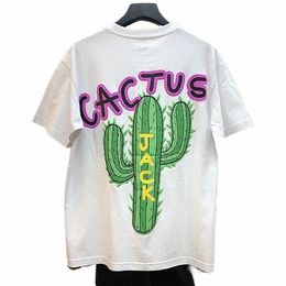 Nuevo lujo Cactus Jack Hip Hop camisetas Travis 2023 Hip Hop Cott camiseta Streetwear Tee Top R4p3 #