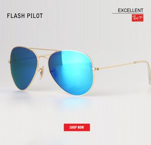 nieuwe Luxe Klassieke Merk mannen voor vrouwen rijden glas flash lens Luchtvaart kwik zonnebril 58mm 62 Spiegel oculos Gafas Accessorie9090298