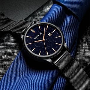 Nouveau luxe crrju marque hommes montres hommes or pointeur en acier inoxydable montres tenue décontractée montre-bracelet à quartz relogio masculino290B