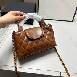 nouveau sac de créateur de luxe diamant treillis mode sac à main chaîne femmes classique poignée supérieure sac à bandoulière en peau d'agneau rétro petit sac à bandoulière 23k plaid mini sacs à main