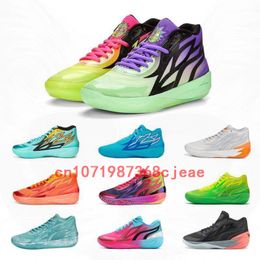 Nouveau designer de luxe Lamelo Ball MB Chaussures de basket-ball Hommes MB.02 2 Honeycomb Phoenix Phenom Flare Lunar Jade Blue Baskets BasketsTaille supplémentaire 46-47