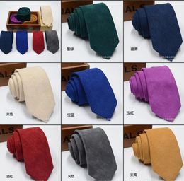 Cravate de luxe en laine de mûrier pour hommes, nouvelle marque de styliste, Jacquard d'affaires, étroite, 6 cm, pleine laine