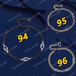 Nieuwe luxe gouden Sliver Chain Dames ketting sieraden armband kettingen