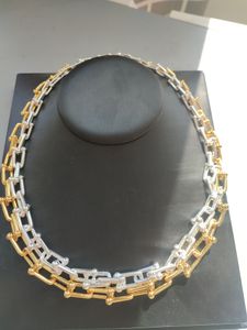 Nuevo colgante de lujo de astilla de oro para mujer largo 45 cm collar de diseñador joyería pulsera collares Conjunto de compromiso para mujeres Hombres Pareja Fiesta de bodas con caja fresca