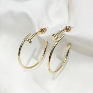 Nouvelles boucles d'oreilles de luxe pour femmes, boucles d'oreilles à ongles en or 18 carats de haute qualité, bijoux de créateur de mode européenne, cadeaux